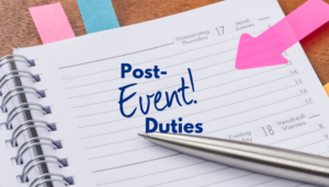 Post-event duties